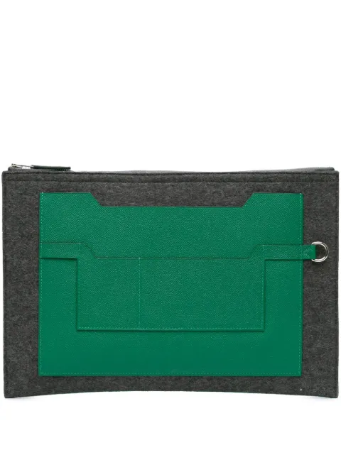 Hermès Pre-Owned 2017 Epsom and Felt Toodoo 37 clutch bag