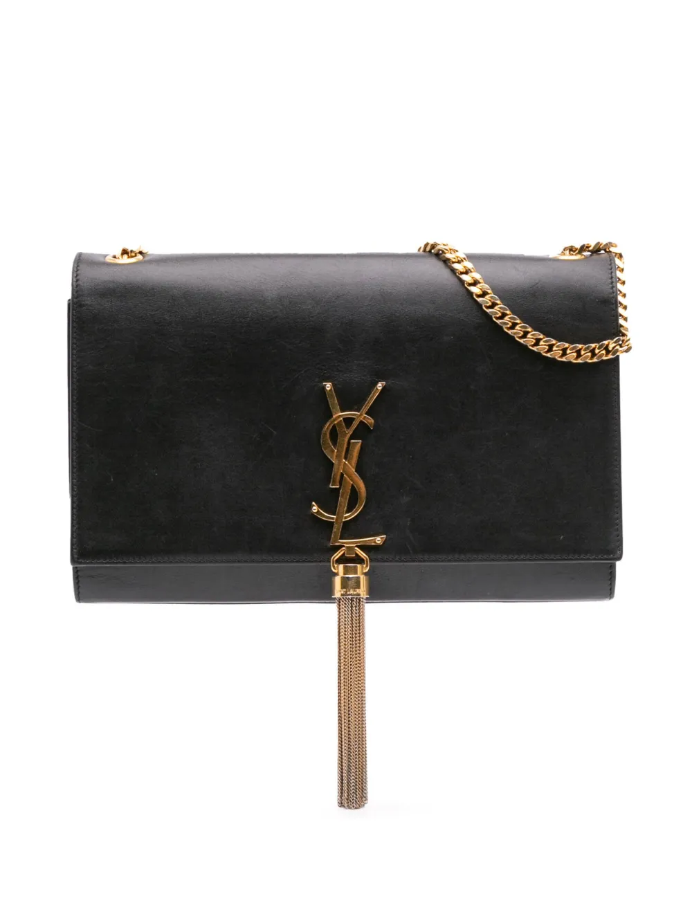 Saint Laurent Pre-Owned 2015 ミディアム スムースカーフ クラシック モノグラム ケイト タッセル Saint Laurent Pre-Owned 2015 ミディアム スムースカーフ クラシック モノグラム ケイト タッセル