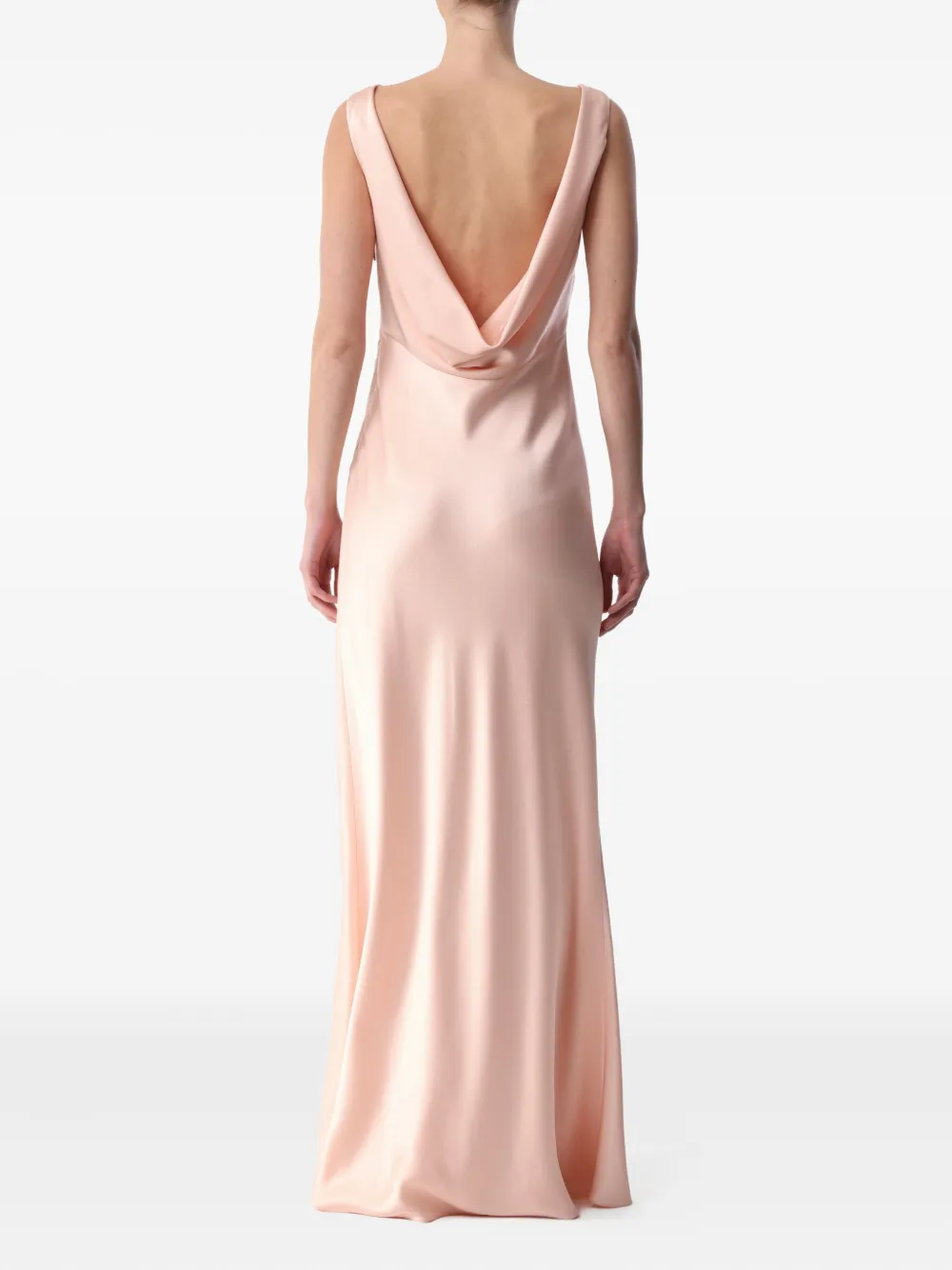 Jason Wu Collection Boat-neck Low-back Gown In Pink
