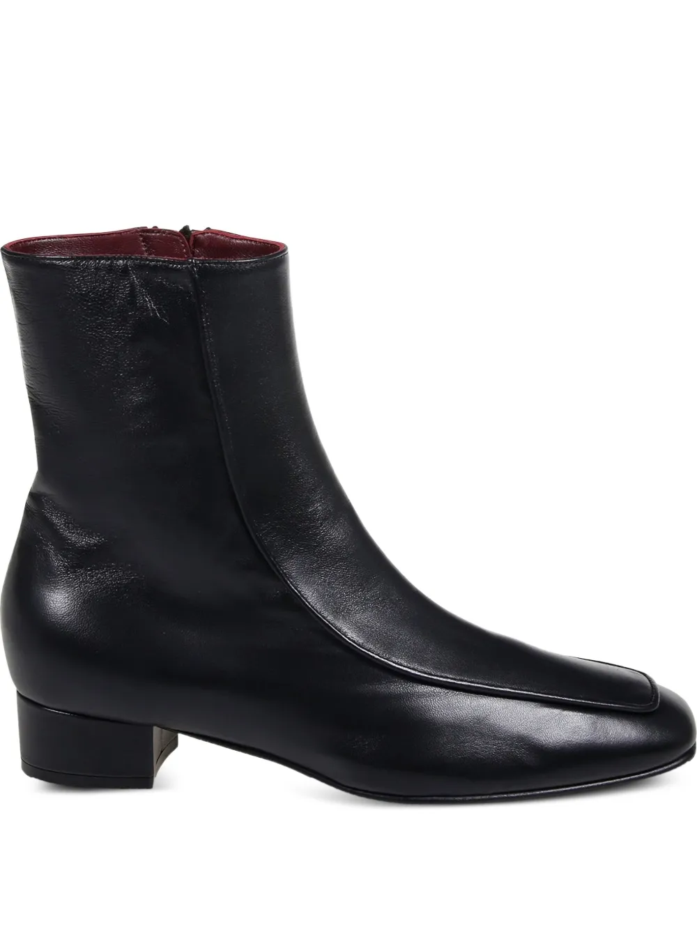 HERBERT LEVINE leather zipped ankle boots | Black | Image 1