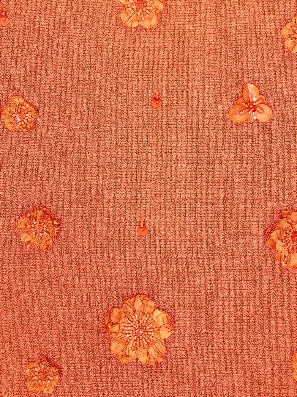 Alexis Mila mini-jurk met bloemendetail Oranje