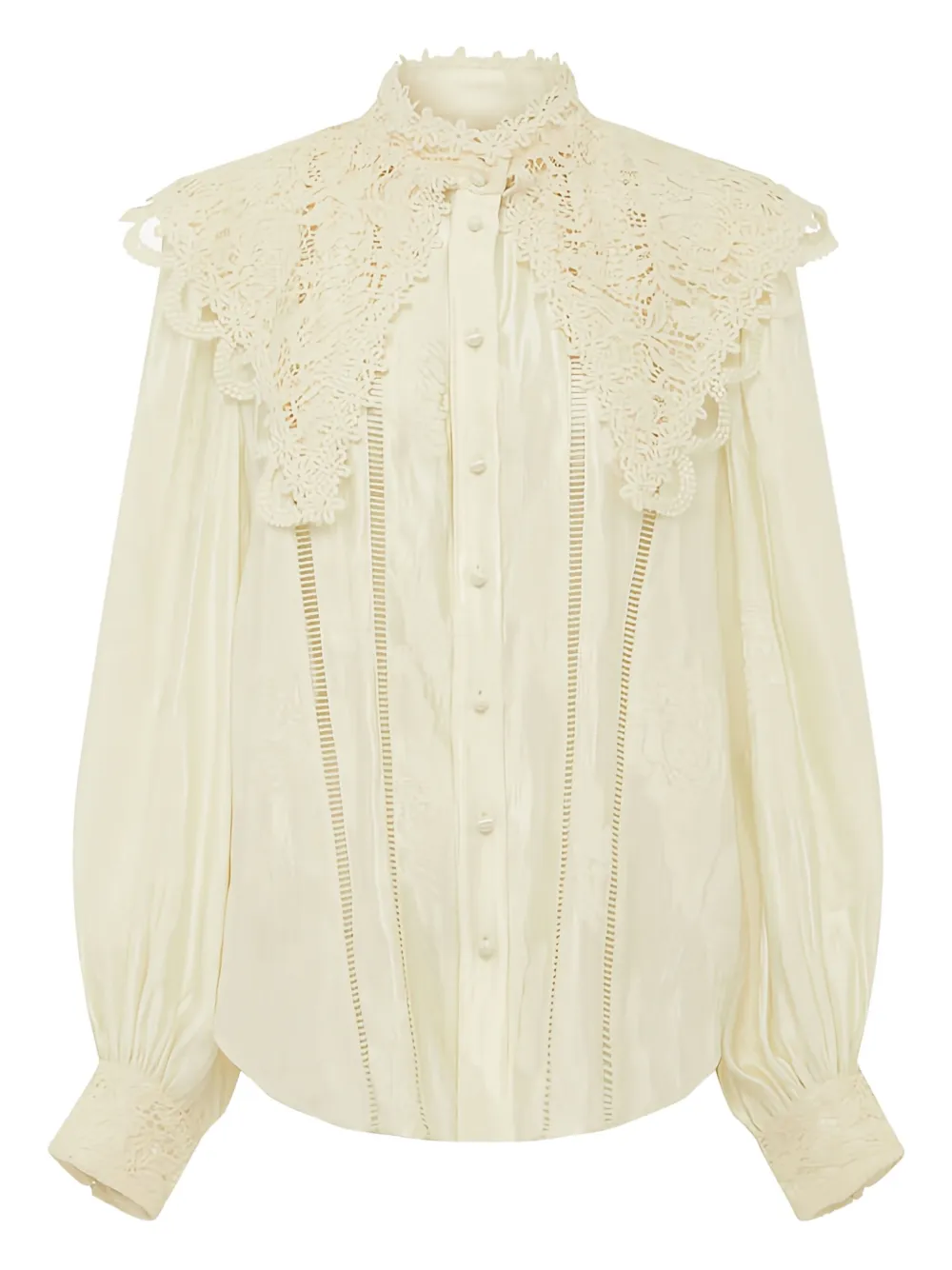 Alemais Apollonia Lace Blouse In Neutral