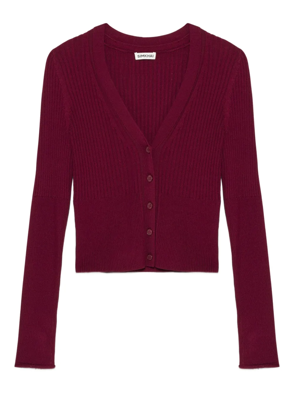 Simkhai Ailany リブカーディガン | レッド | Image 1