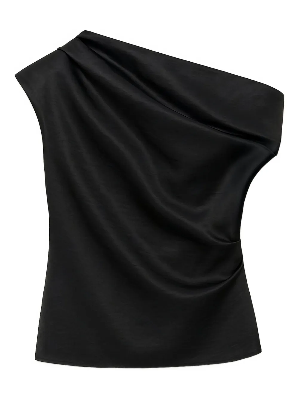 Simkhai blouse drapée Via à une épaule | noir | Image 1