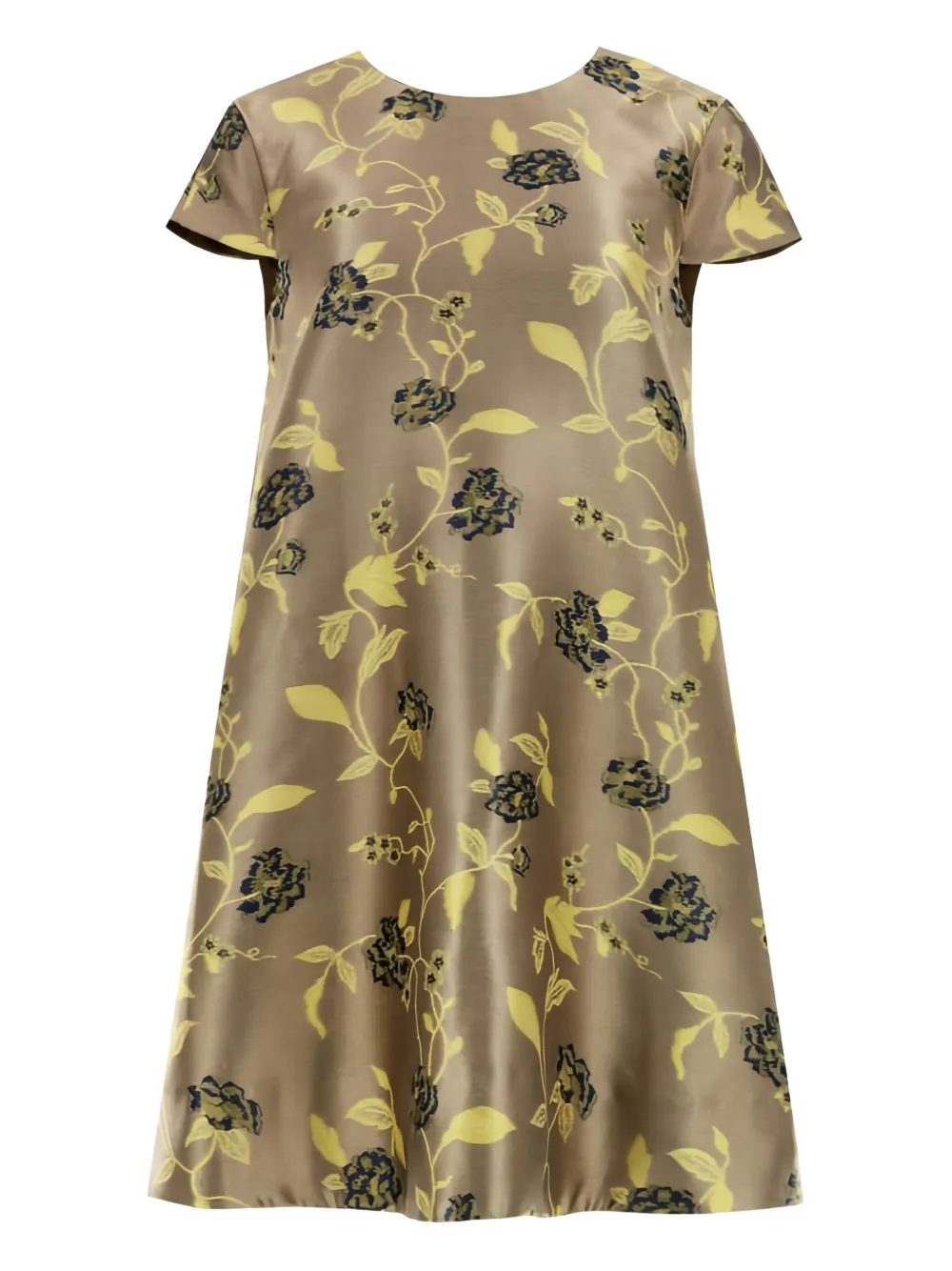 STAUD Mia floral-pattern mini dress - Toni neutri