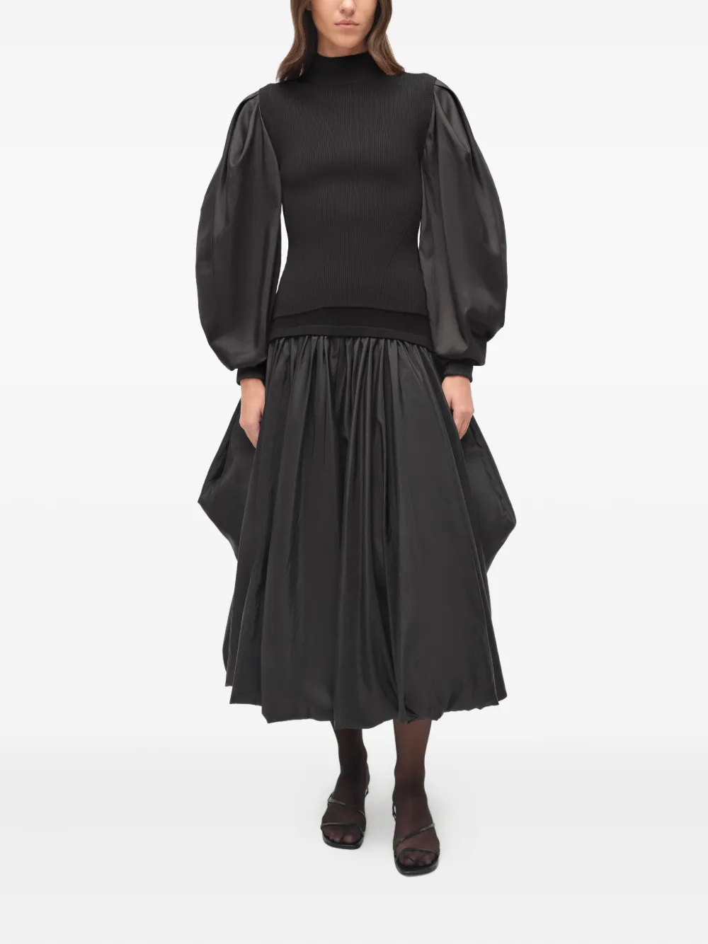 Simkhai Jackie long-sleeve blouse - Zwart