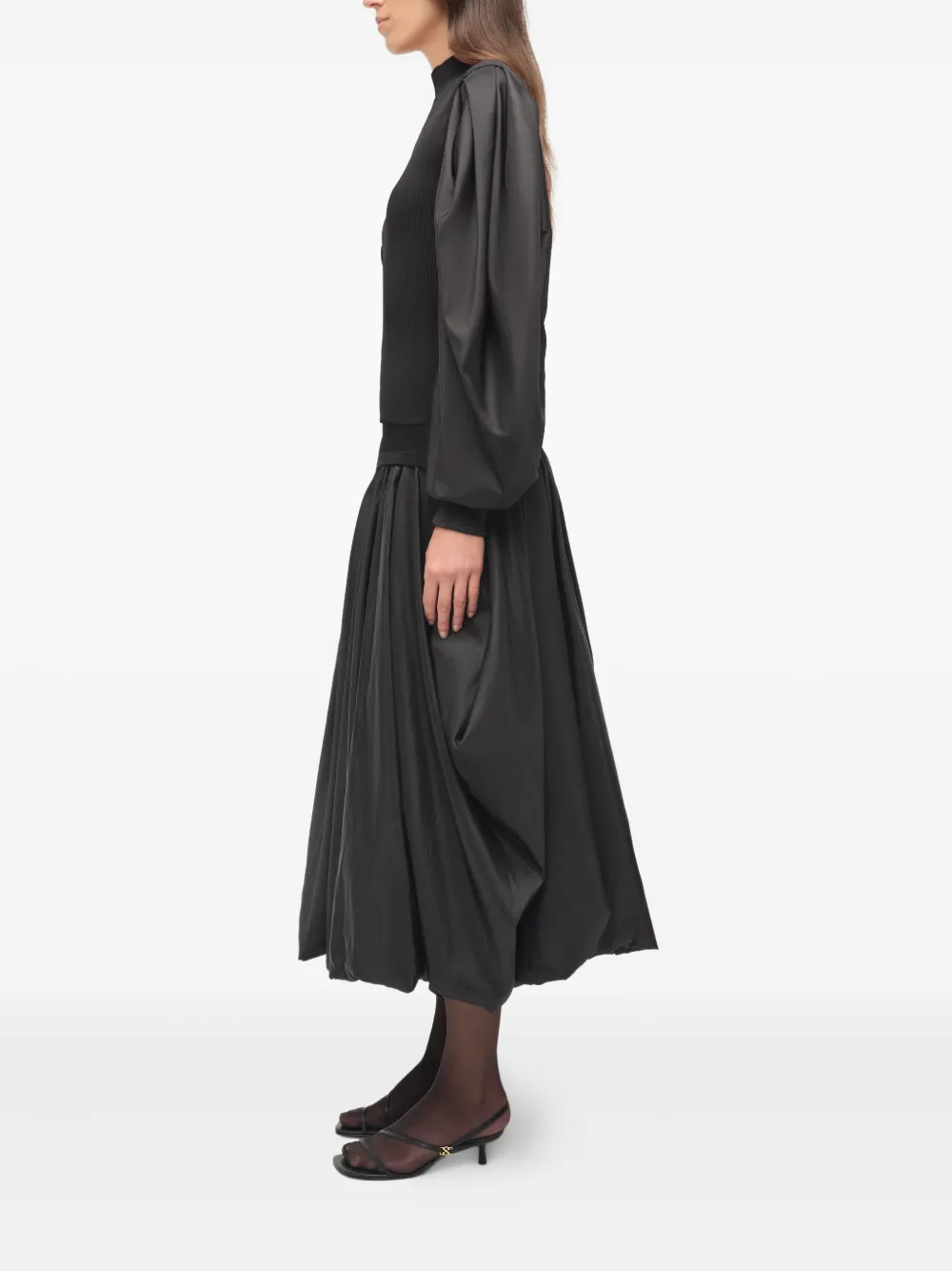 Simkhai Jackie blouse met lange mouwen Zwart