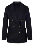 Tagliatore double-breasted gold-button blazer - Blue