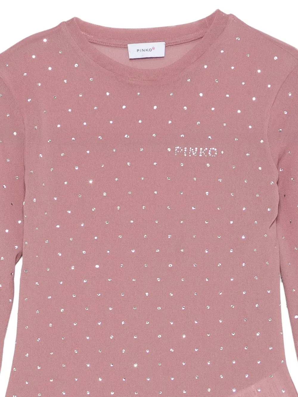 Pinko Kids Romper met kristallen Roze