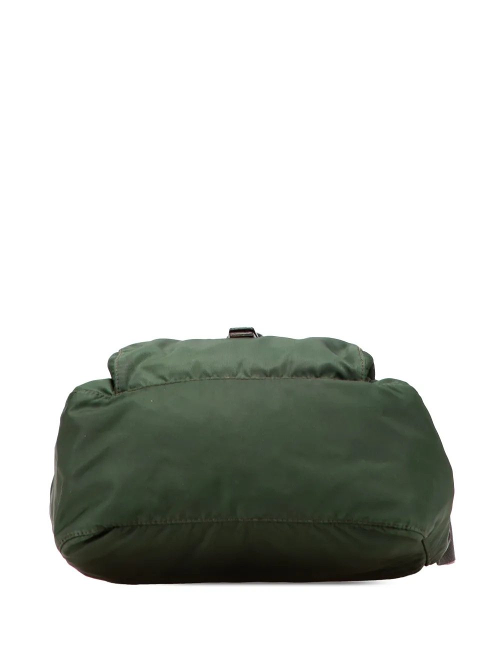 Pre-owned Prada 2013-2025 Tessuto Zip Buckle Messenger Bag Crossbody Bag In Green