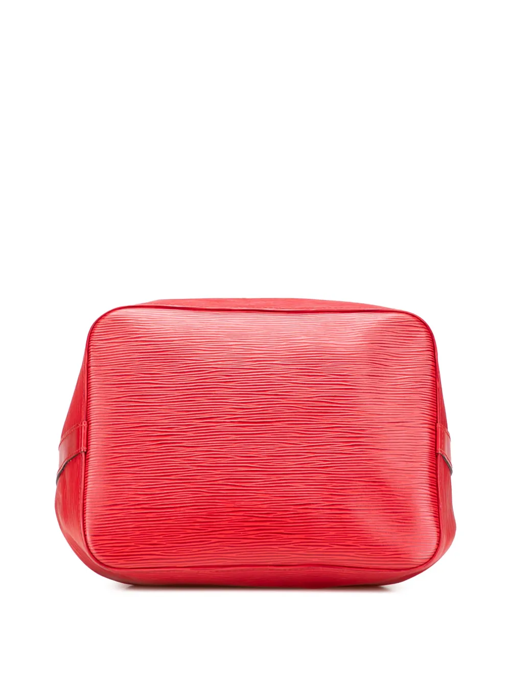Pre-owned Louis Vuitton 1994 Epi Petit Noe Bucket Bag In Red