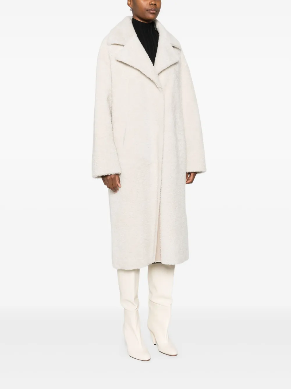 Arma Fleece jas met paspelzak Beige