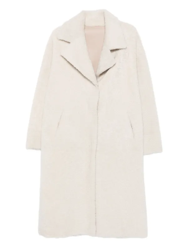 Arma Welt-pocket Fleece Coat in Neutrals