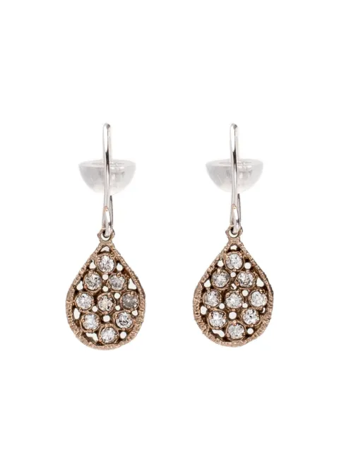 Noguchi 14K white gold Drops diamond earrings