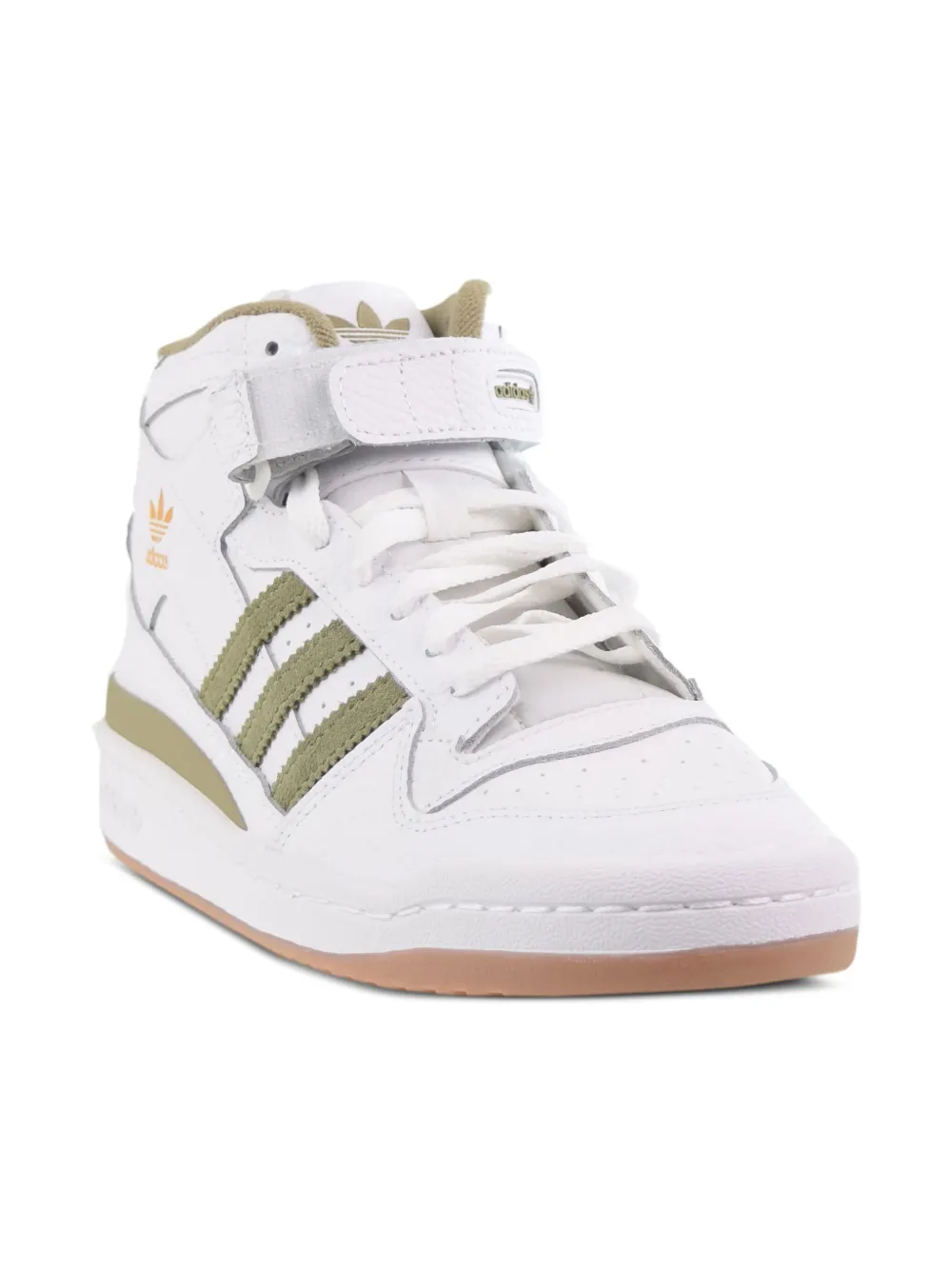 adidas Kids Forum Mid "White Orbit Green" sneakers