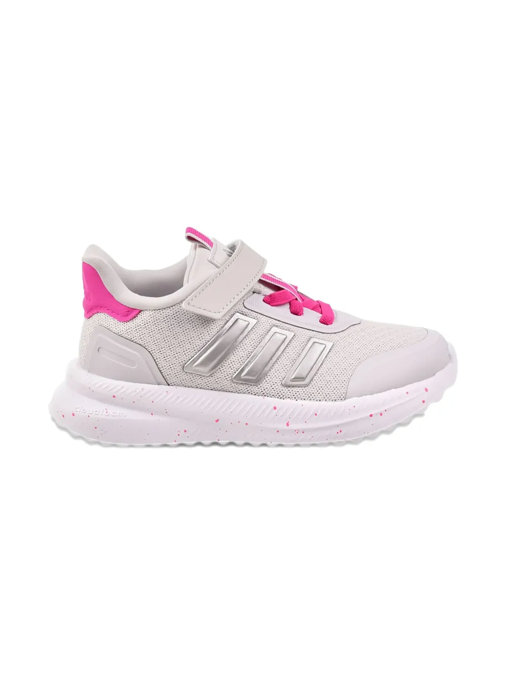adidas Kids Path "Dash Grey Silver Metallic Shock Pink" sneakers
