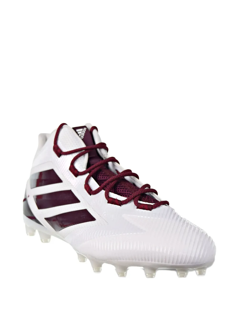 adidas Freak Carbon Mid Cleats "Cloud White Maroon Collegiate Burgundy" sneakers
