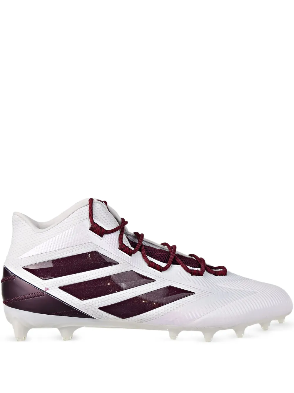 adidas Freak Carbon Mid Cleats "Cloud White/Maroon/Collegiate adidas Freak Carbon Mid Cleats "Cloud White/Maroon/Collegiate