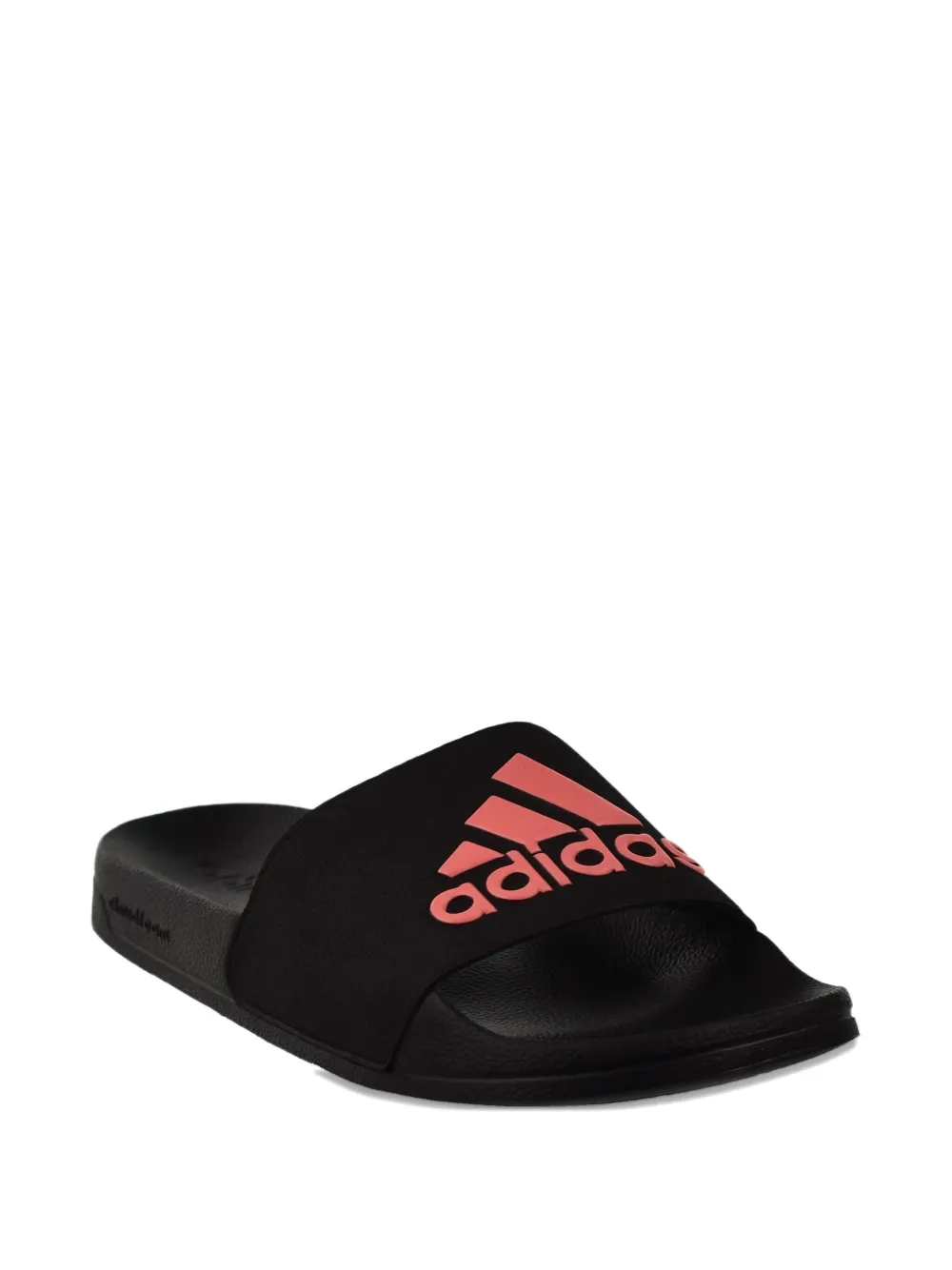 adidas Adilette "Core Black Acid Red" slides