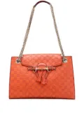 Gucci Pre-Owned 2016-2025 Large Guccissima Emily shoulder bag - Orange