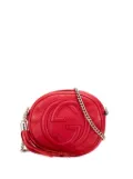 Gucci Pre-Owned 2016-2025 Mini Pebbled Calfskin Soho Chain crossbody bag - Red