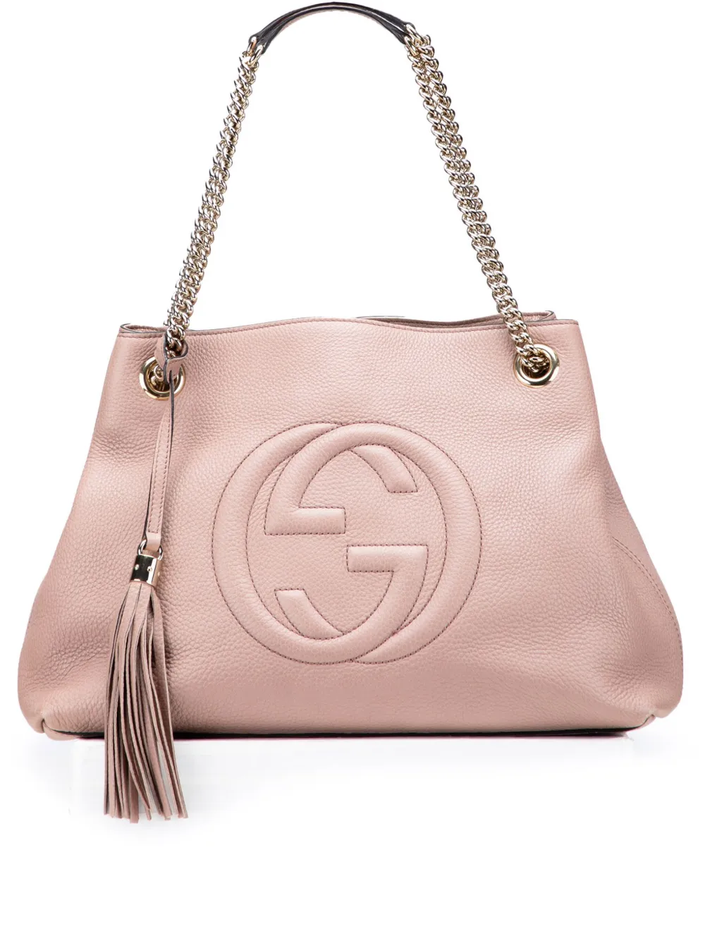 Gucci Pre-Owned 2000-2015 ミディアム レザー ソーホー チェーン トートバッグ - ピンク Gucci Pre-Owned 2000-2015 ミディアム レザー ソーホー チェーン トートバッグ - ピンク