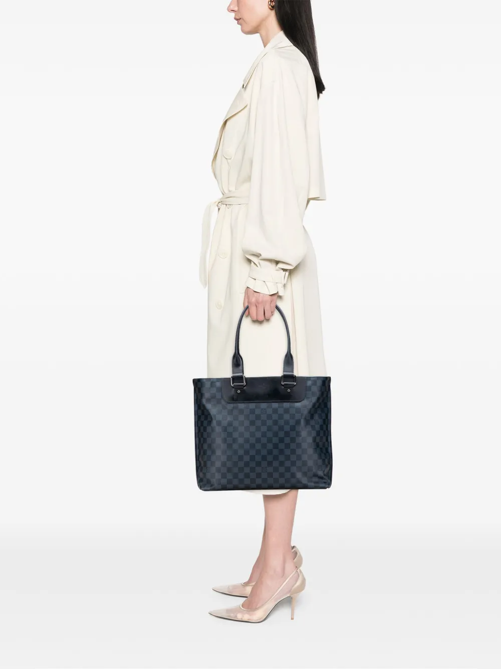 Louis Vuitton Pre-Owned 2018 Damier Cobalt Cabas Voyage tote bag | Pre-Owned | Image 2