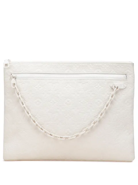 Louis Vuitton Pre-Owned 2018 Monogram Taurillon A4 Pouch clutch bag