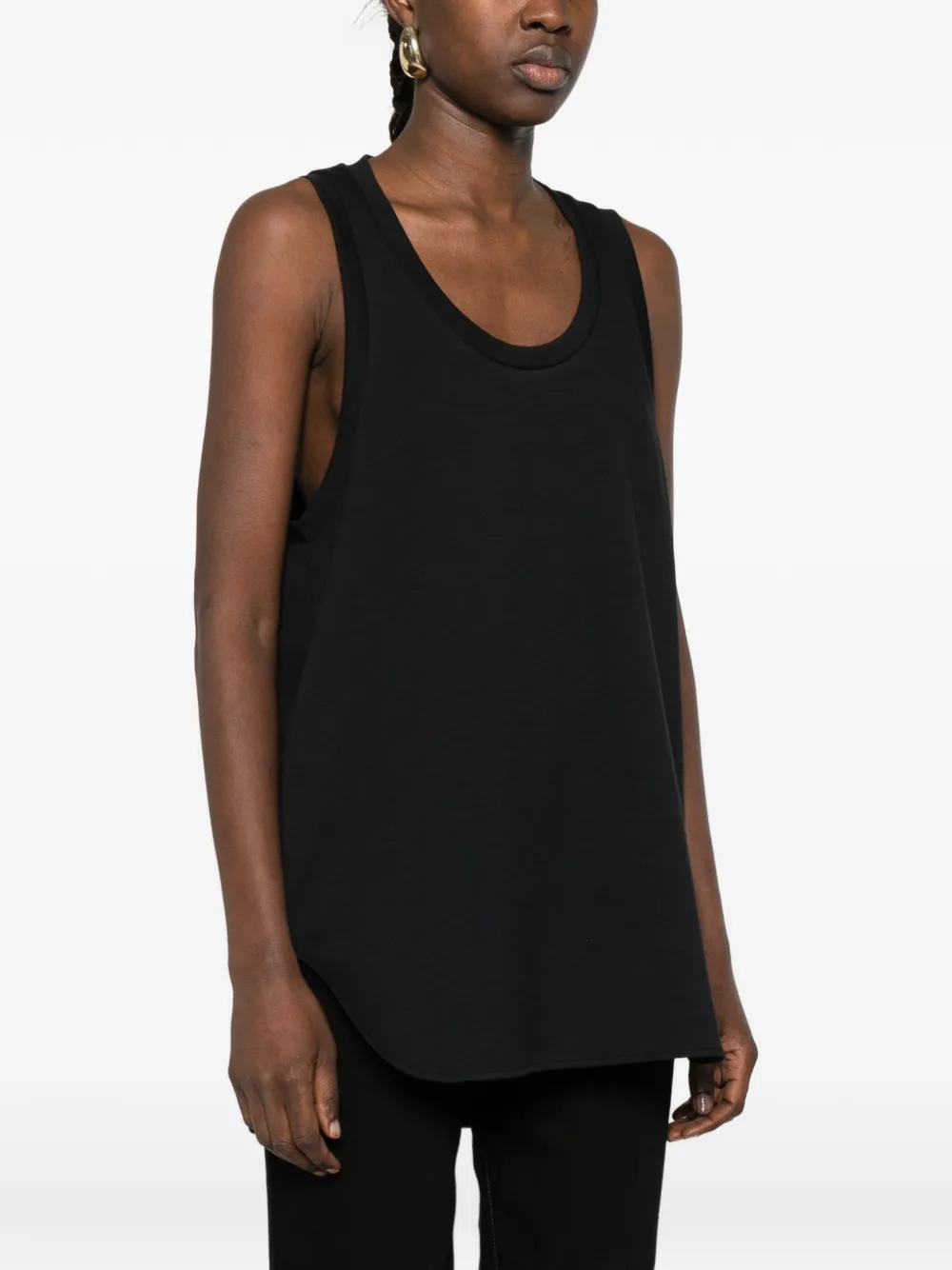  Wardrobe.nyc Oversized Mini Tank - Black 