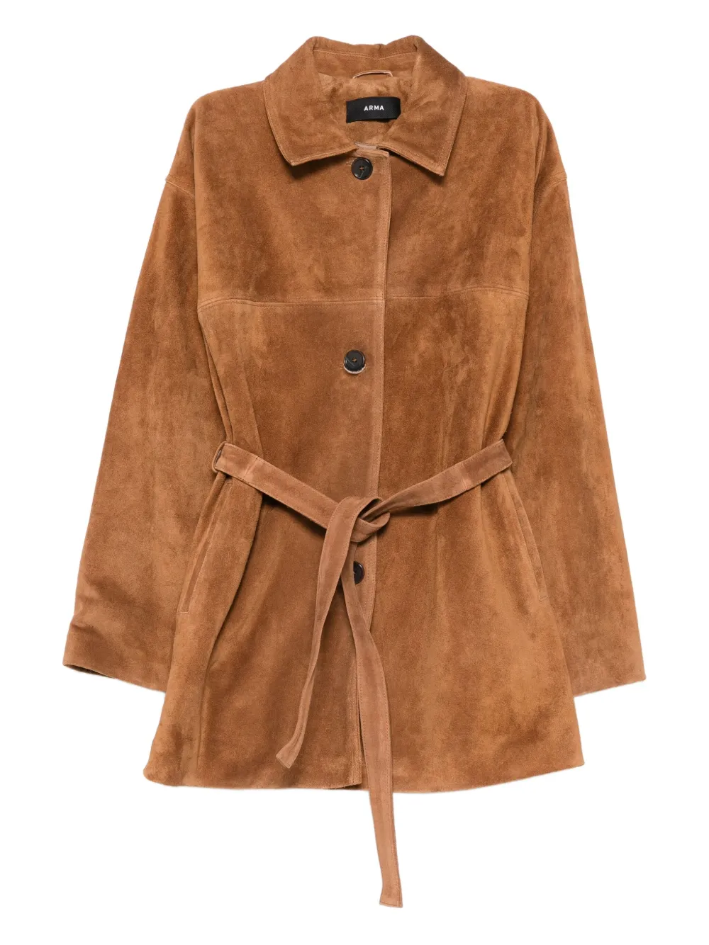 Arma Cressida suede jacket - Marrone