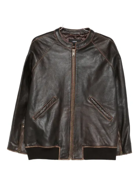 Arma Azzura leather bomber jacket