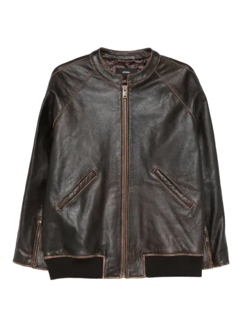 Arma Azzura leather bomber jacket