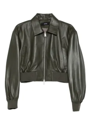 Emporio Armani レザージャケット | ブラウン | FARFETCH JP