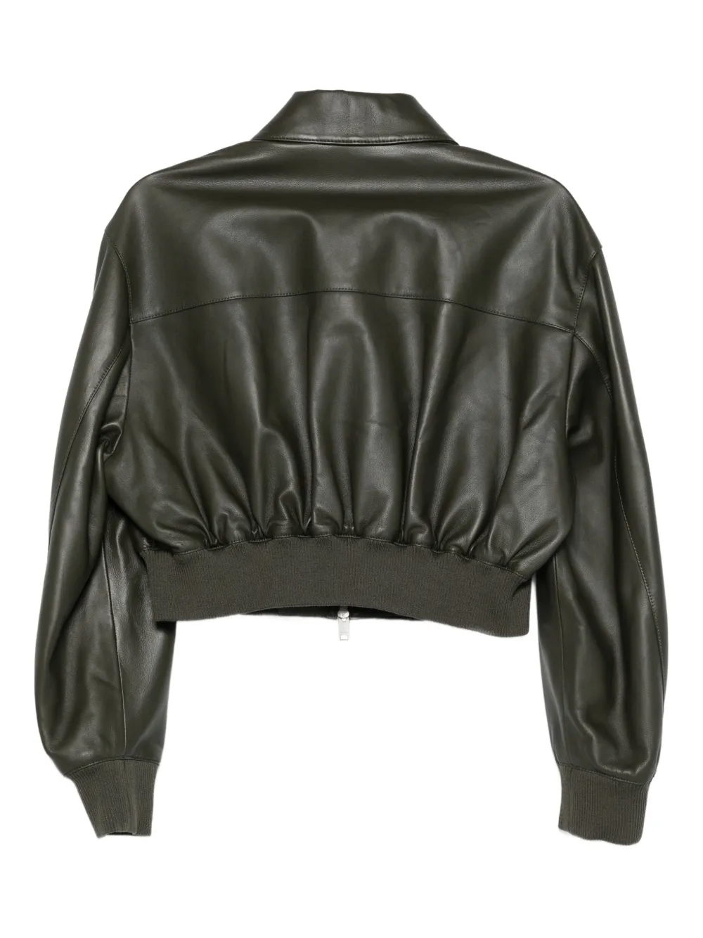 Arma Desy leren bomberjack Groen