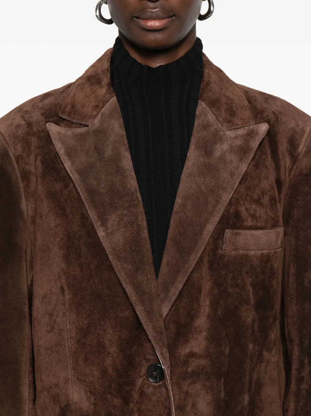 Arma Alissa suède trenchcoat Bruin