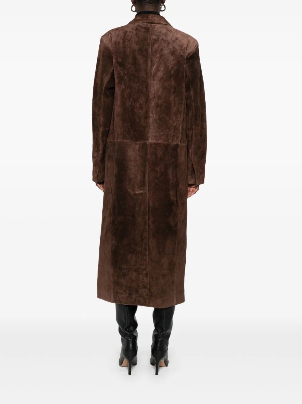 Arma Alissa suède trenchcoat Bruin