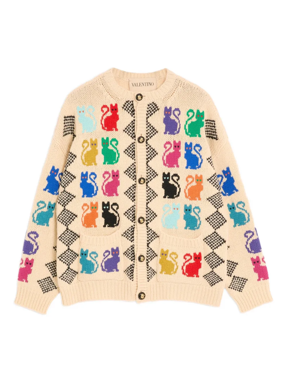 Valentino Garavani ジャカード カーディガン - ニュートラル Valentino Garavani ジャカード カーディガン - ニュートラル