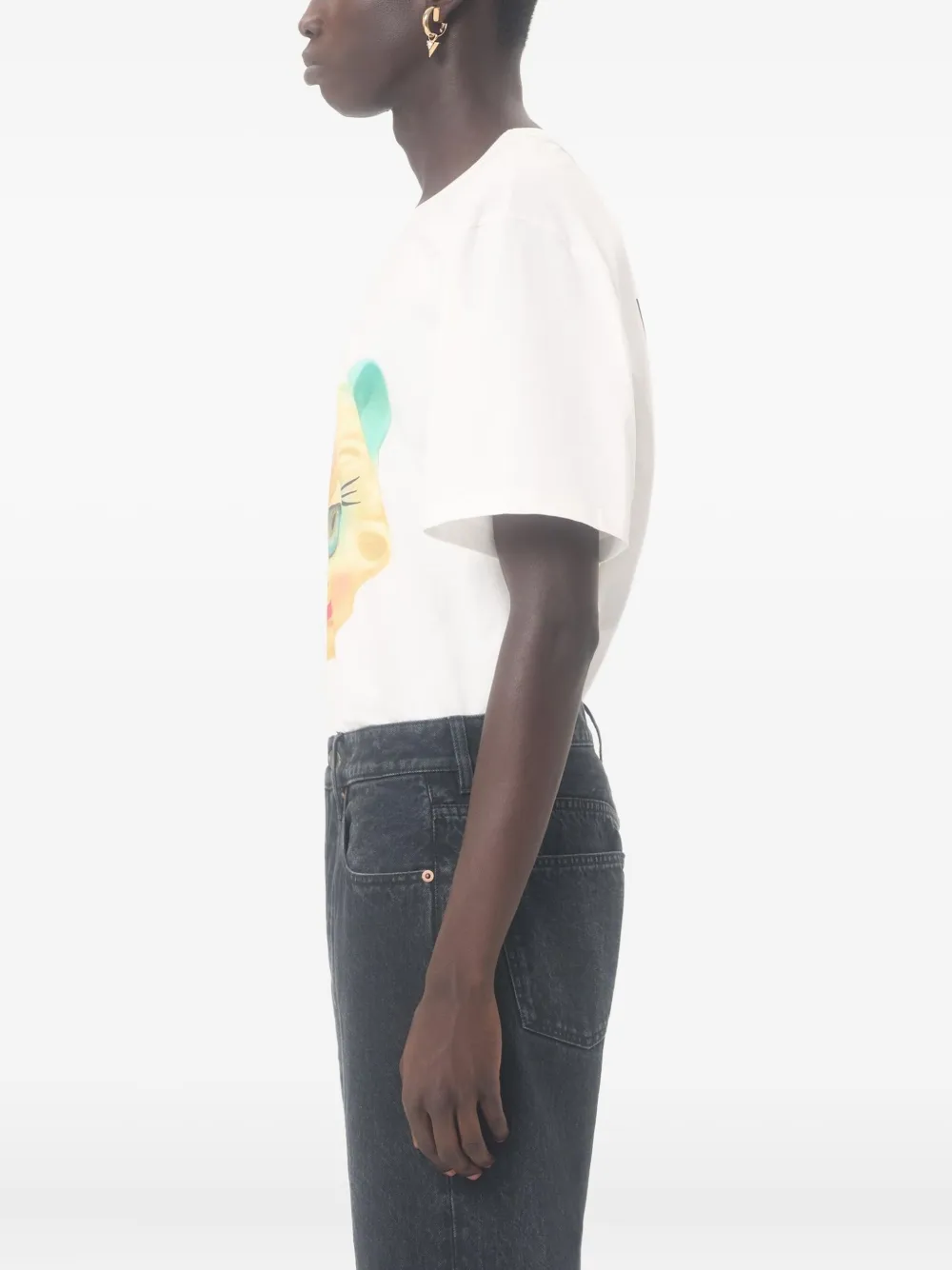 Valentino Garavani Le Chat de la Maison T-shirt met print Wit