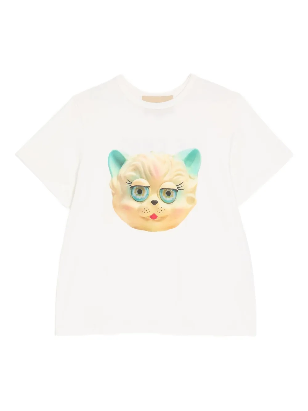 Valentino Garavani Le Chat de la Maison-print T-Shirt - ホワイト