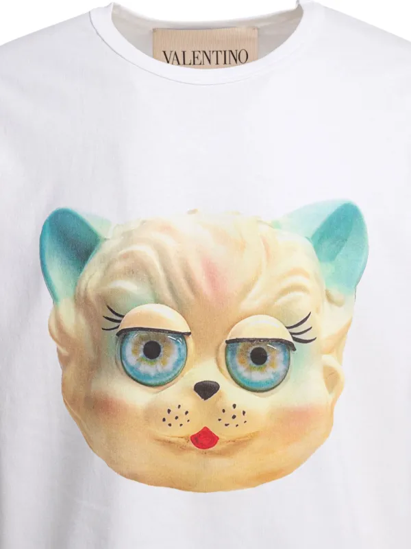 Valentino Garavani Le Chat De La Maison Tシャツ | ホワイト
