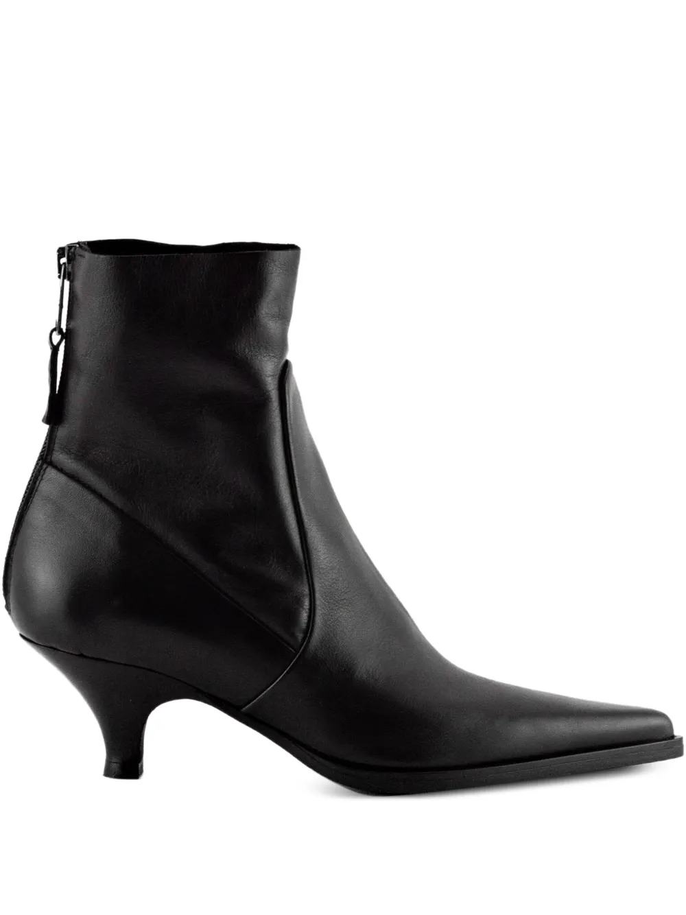 Elena Iachi pointed-toe zip-up boots Black