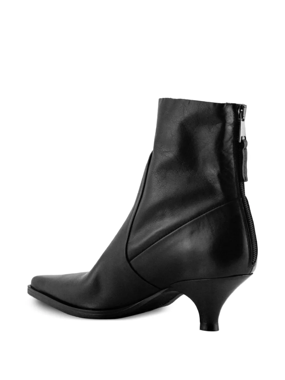 Elena Iachi pointed-toe zip-up boots Black