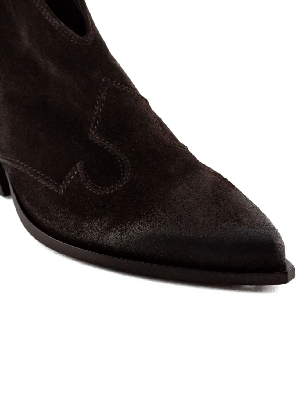 Elena Iachi Elena Pointed-toe Ankle Boots In Brown