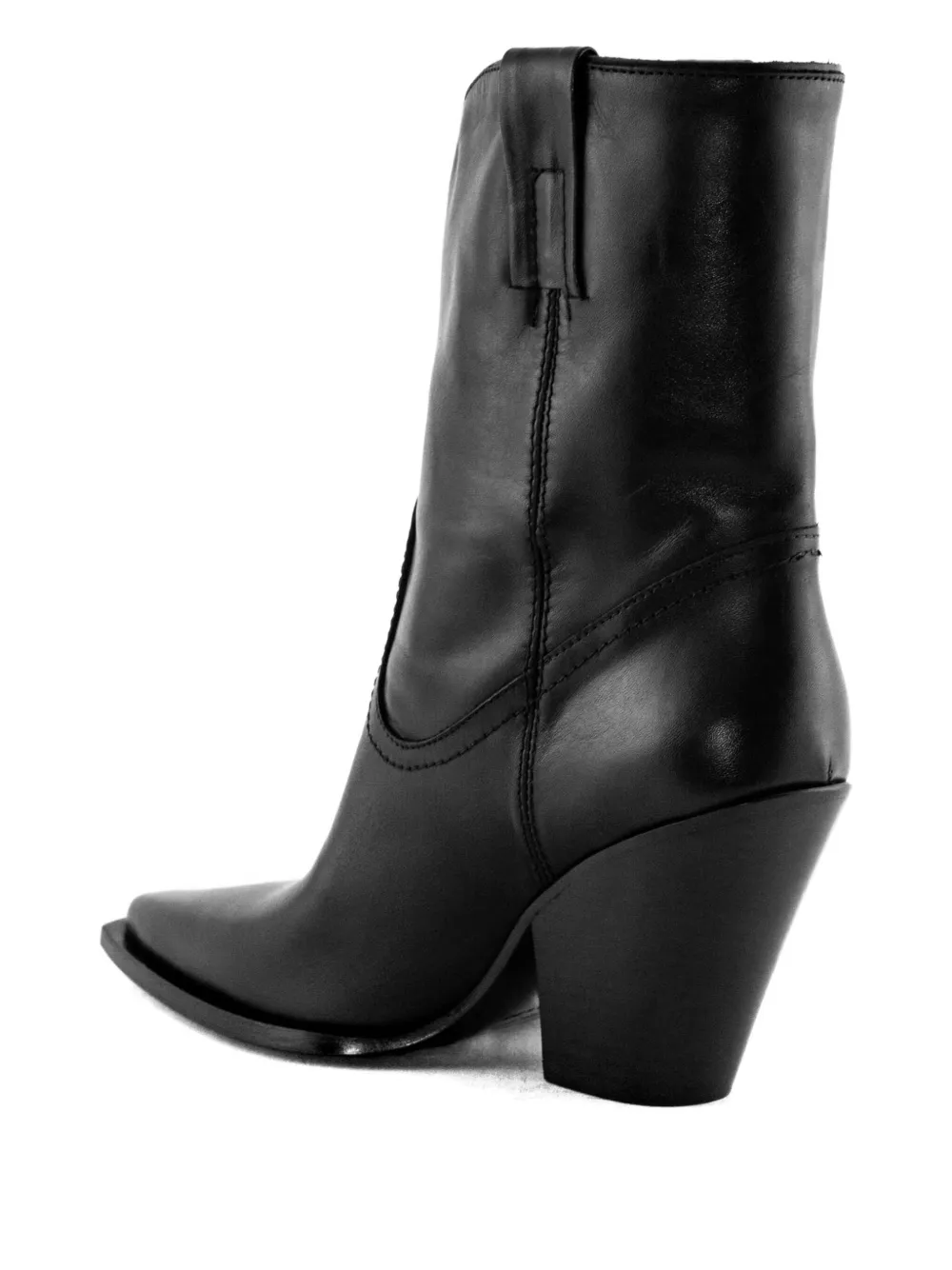 Elena Iachi 90mm Pointed-toe Side-strap Ankle Boots In Black