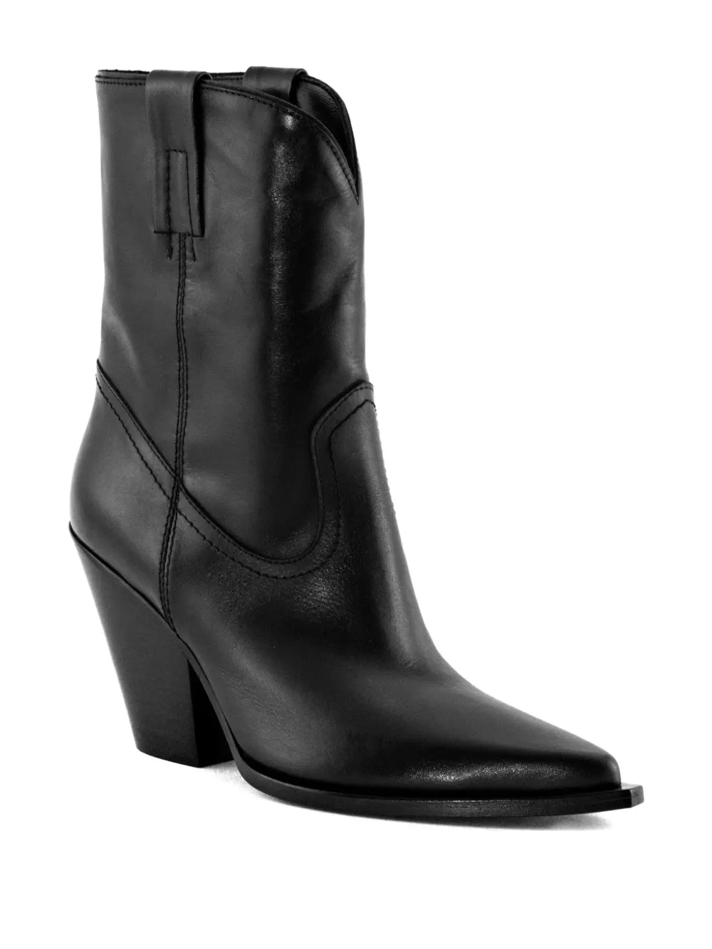 Elena Iachi 90mm Pointed-toe Side-strap Ankle Boots In Black