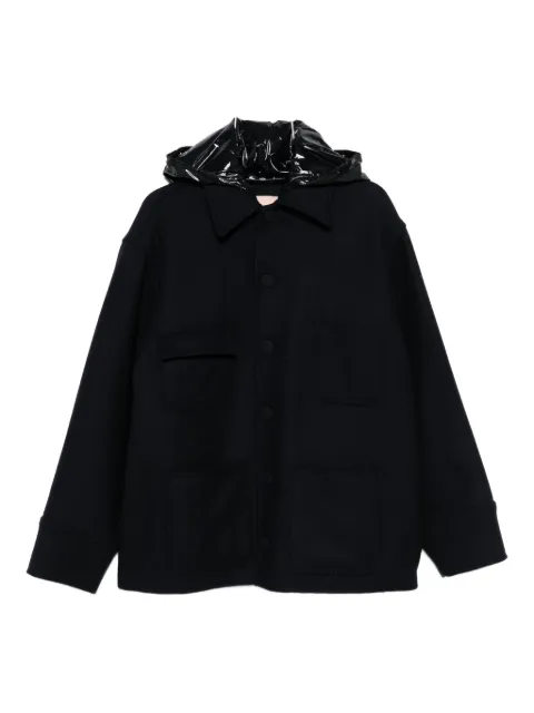 Plan C patch-pocket hooded jacket