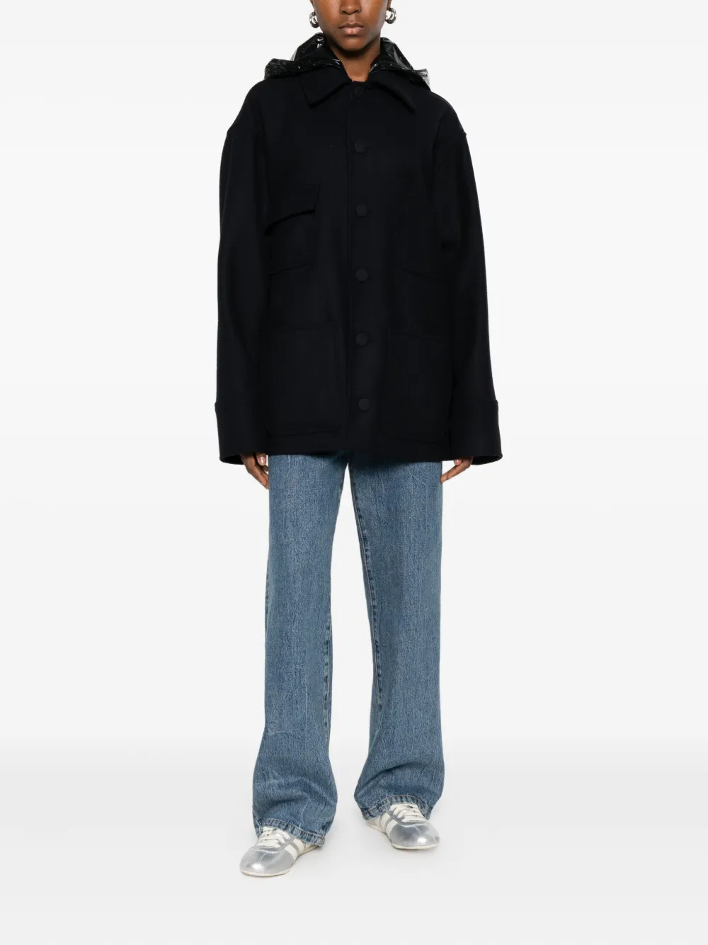 Plan C patch-pocket hooded jacket | Oversized Jackets | Image 2