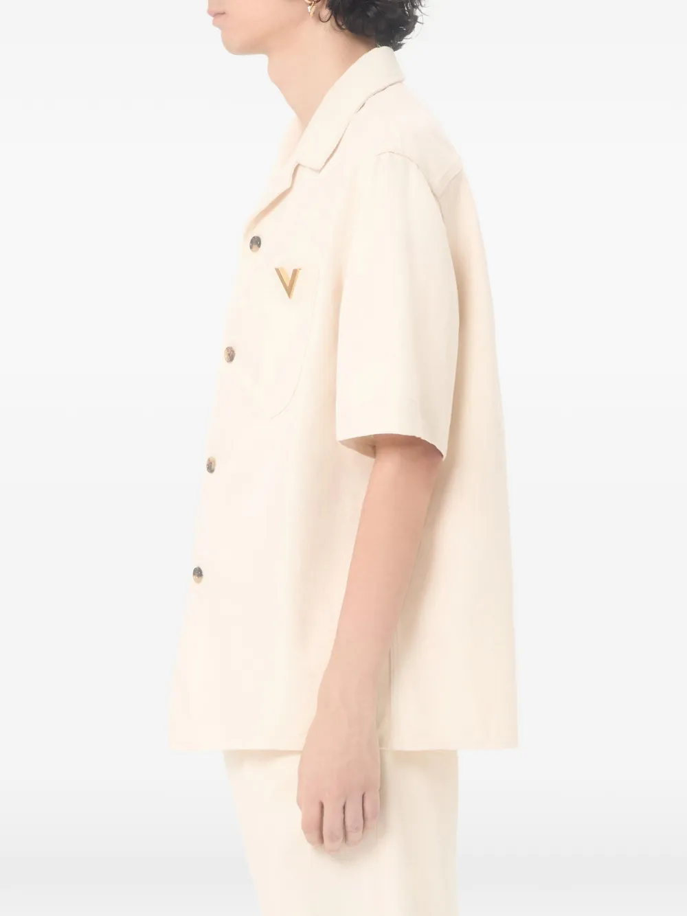 Valentino Garavani Katoenen overhemd Beige