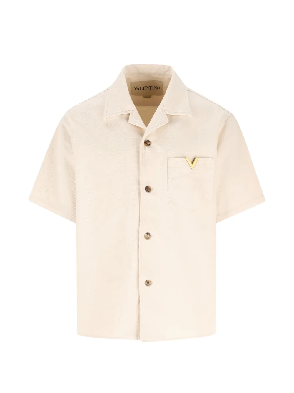 Valentino Garavani Katoenen overhemd Beige