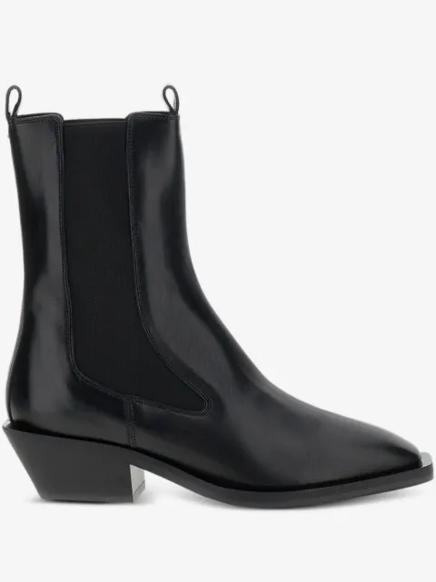 Aeyde leather pointed-toe boots
